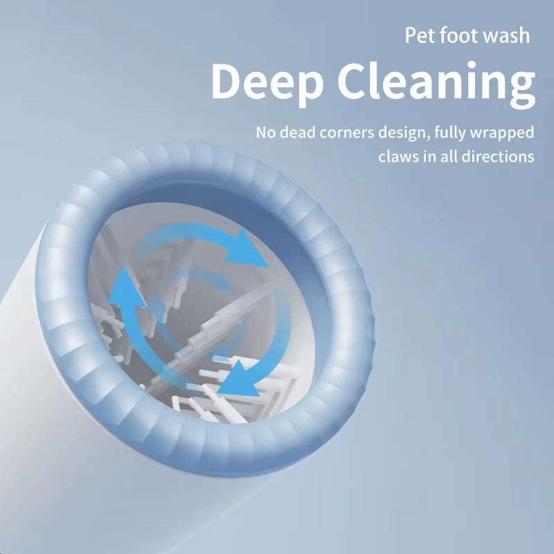 Electric Pet Paw Cleaner Automatic Dog Foot Washing Machine Portable USB-C Rechargeable Waterproof Cat Paw Washer Silicone Brush