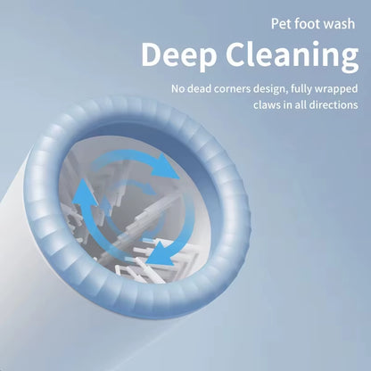 Electric Pet Paw Cleaner Automatic Dog Foot Washing Machine Portable USB-C Rechargeable Waterproof Cat Paw Washer Silicone Brush
